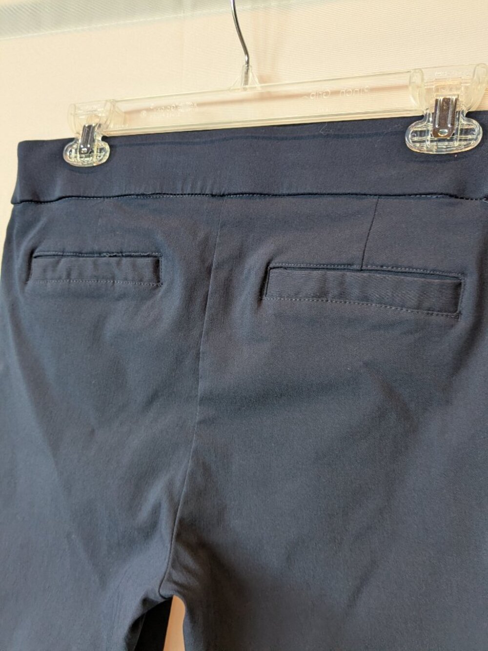 Liz Claiborne Career Navy Pullon Ankle Pants - Picture 4 of 7
